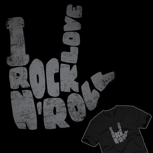 fun, funny, t-shirt, rock and roll, hand