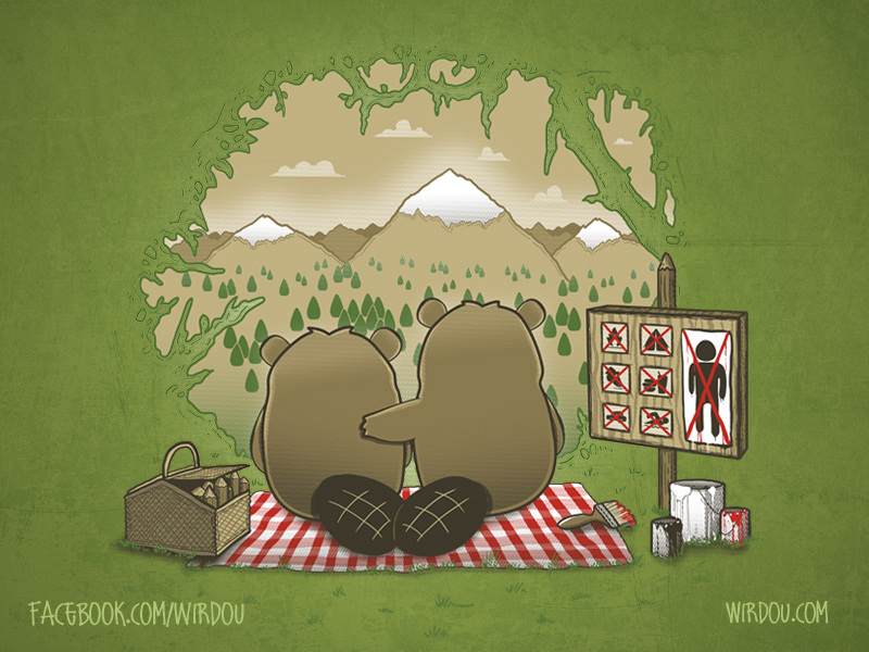 science, fun, funny, curious, desig, drawing, illustration, scientist, chemistry, biology, cute, ciencia, environment, beaver, castor