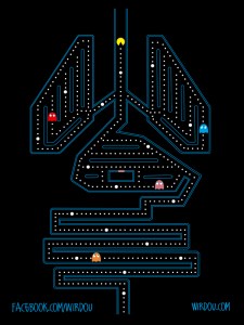 fun, funny, t-shirt, divertido, gracioso, camiseta, pacman, organs, órganos, anatomy, anatomía, science, ciencia