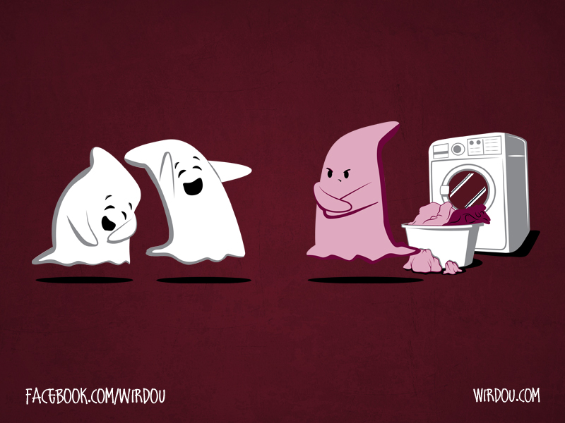 fun, funny, t-shirt, divertido, gracioso, camiseta, desteñido, discolored, ghosts, fantasmas, risa, laugh, washing machine, lavadora