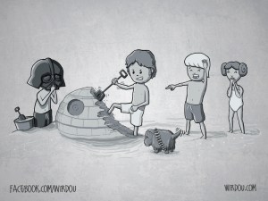 fun, funny, t-shirt, divertido, gracioso, camiseta, star wars, han solo, darth vader, luke, leia, skywalker, beach, playa, wookie, dog, sand, arena