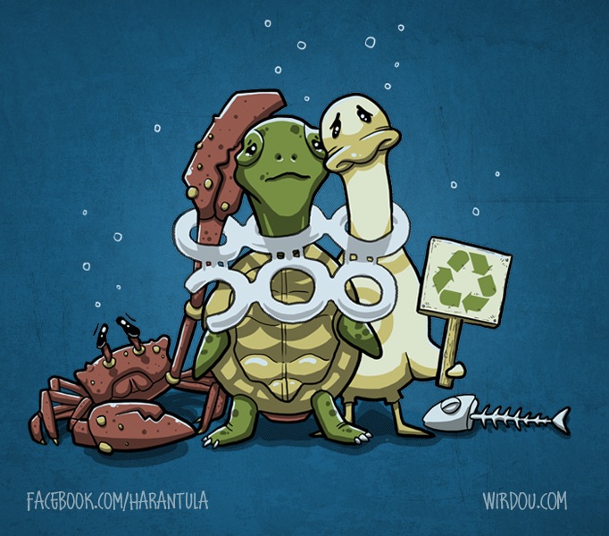 science, fun, funny, curious, desig, drawing, illustration, scientist, chemistry, biology, cute, ciencia, divertido, reciclar, recycling, environment, plastic, plástico, pollution, contaminación