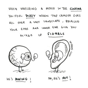 science, curious, curiosity, fun, funny, humor, dizzy, movie, cinema, ear, eye, sensory