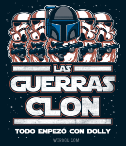 ciencia, humor, divertido, gracioso, clon, star wars, dolly, boba fett, oveja