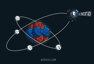 ciencia, humor, divertido, gracioso, átomo, electrón, órbita, braveheart, william wallace