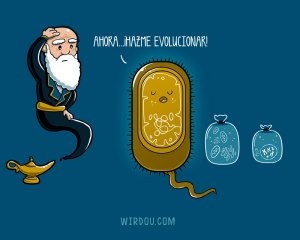 ciencia, humor, divertido, gracioso, darwin, evolución, endosimbiosis, celula, procariota, eucariota